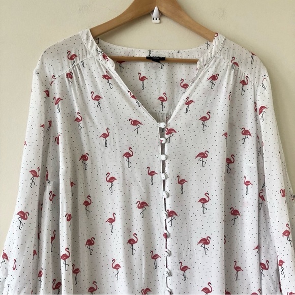 Harper Challis Button-Front 3/4 Sleeve Blouse Size 2X - Picture 4 of 8